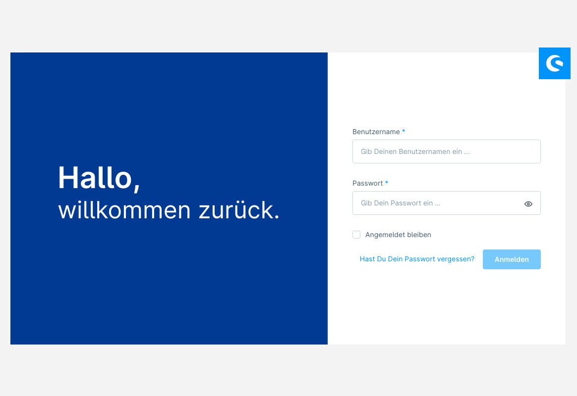 Individualisieren der Anmeldeseite der Administration Individualisieren der Anmeldeseite der Administration