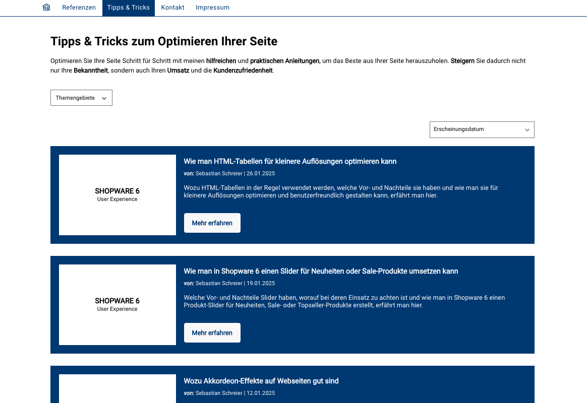 blog category