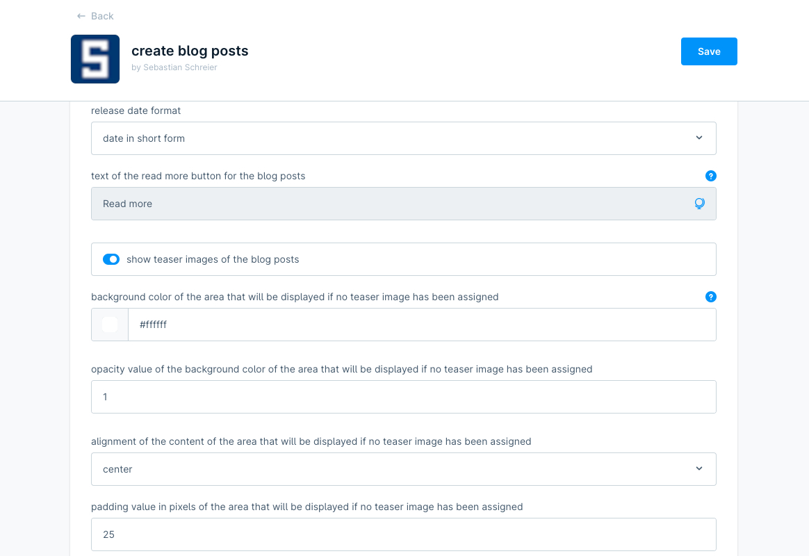 extension configuration part 2